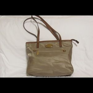 Brown Michael Kors Medium Nylon Tote